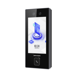 Terminal Facial Min Moe con BOTON DE LLAMADA FÍSICO | 3000 Rostros | Pantalla 4.5" | Administrable en la Nube con Hik-Connect Teams | Exterior IP65 | PoE | WiFi | HIK-IA | SIP Estandar