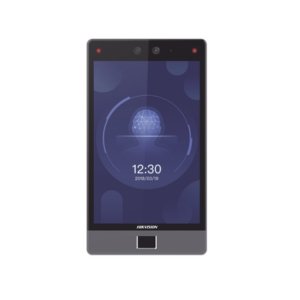 Terminal Facial Min Moe 8" Touch con Lector de Huellas | Delgada y Estética | PoE | 100,000 rostros | Exterior IP65 | Función de Videoportero y Lectura de Códigos QR | Lectura de tarjetas | HIK-IA
