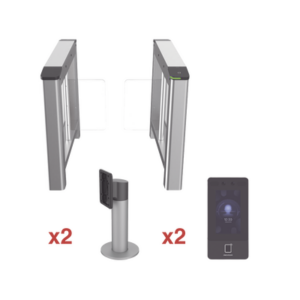 Kit de Torniquete con Terminales Faciales incluidas | Montajes Incluidos | Izquierdo y Derecho | Carril de 90 cms | 3,000,000 MCBF | 4 Pares de IR