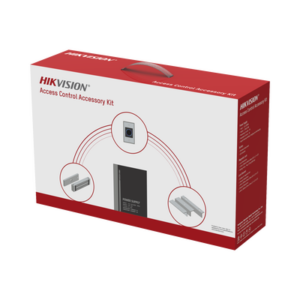 Kit HIKVISION para para Control de Acceso | Fuente 12 Vcd 2 A + Botón de Salida + Chapa Magnética 600 Lbs | Para Instalación de Control de Acceso Autónomo (Facial Min Moe, Teclados, Lectores de Huella, Etc...)