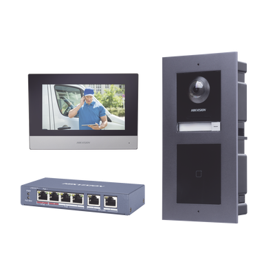 KIT de Videoportero IP con llamada a App de Smartphone y Lector de Tarjetas EM | 2da Generación (Modular) | Montaje para EMPOTRAR incluido