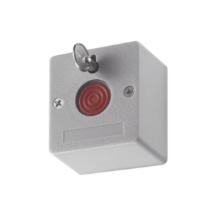 Botón de Pánico Cableado | Compatible con Cualquier Panel de Alarma | LLave de Seguridad | NA|NC | Material Retardante al Fuego (ABS)