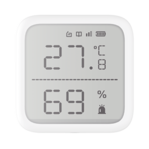 (AX PRO) Detector de Temperatura y Detector de Humedad Inalámbrico | 2.7" de Tamaño | Uso en Interior | Rango de Detección desde -35°C hasta 99°C