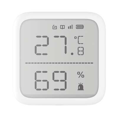 (AX PRO) Detector de Temperatura y Detector de Humedad Inalámbrico | 2.7" de Tamaño | Uso en Interior | Rango de Detección desde -35°C hasta 99°C
