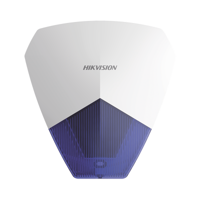 Sirena Estrobo Cableada Hikvision | Ideal para cualquier Panel de Alarma | Azul | 105 dB | Proteccón IP54