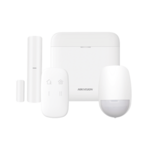 (AX PRO) KIT de Alarma AX PRO | Incluye: 1 Hub con bateria de respaldo | 1 Sensor PIR | 1 Contacto Magnético | 1 Control Remoto | WiFi | Compatible con Hik-Connect P2P