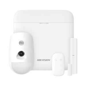 (AX PRO) KIT de Alarma AX PRO con GSM (3G|4G) | Incluye: 1 Hub | 1 Sensor PIR con Cámara | 1 Contacto Magnético | 1 Control Remoto | WiFi | Compatible con Hik-Connect P2P