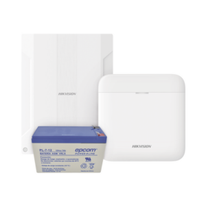 (AXPRO) KIT de alarma AX PRO conversión de zonas cableadas a inalámbricas | Incluye: 1 Hub IP, Wifi y 3G|4G con Batería de respaldo| 1 Expansor de 16 zonas cableadas | 1 Batería de respaldo 12Vcc a 7 Amp| Compatible con Hik-Co