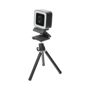 Cámara Web ALTA DEFINICIÓN (1080p) | Aro de Luz Interconstruido | Gran Angular | Micrófono Integrado | Conector USB de 2 mts | Fácil de Instalar | Reducción de Ruido Inteligente