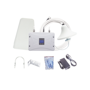 Kit Amplificador de Señal Celular 2G, 3G y 4G | Mejora llamadas convencionales y VoLTE | Amplifica señal de TELCEL, AT&T y MOVISTAR | Cubre hasta 300 m² con una antena y hasta 900 m² con 3 antenas.