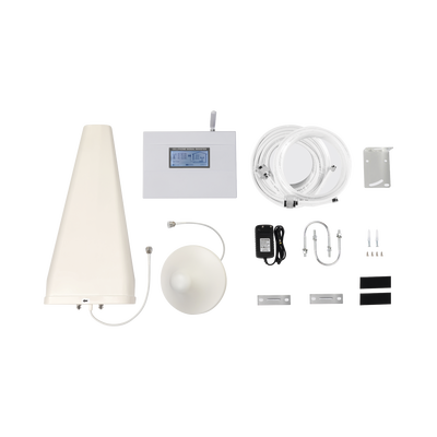 Kit Amplificador de Señal Celular DOBLE banda de frecuencia | Mejora las llamadas convencionales | Soporta los datos de las tecnologías 2G y 3G de TELCEL, AT&T y MOVISTAR | Cubre hasta 600 m².