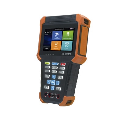 Tester de Video Profesional | Pantalla 4" Touch | Ideal para Cámaras IP| HD (TVI, CVI, AHD y CVBS) | 4K | H.265|H.264 | PoE | WiFi | Cable Tester | Multímetro Digital | Todo en Uno para tu CCTV.