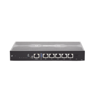 EdgeRouter 6 PoE pasivo 24 V, con 5 puertos 10|100|1000 Mbps + 1 puerto SFP, con funciones avanzadas de ruteo