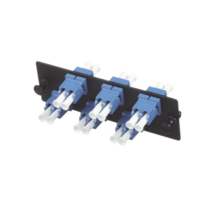 Placa Acopladora de Fibra Óptica FAP, con 6 Conectores LC Duplex (12 Fibras), para Fibra Monomodo OS1|OS2, Color Azul