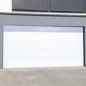 Puerta de Garage de Alta Calidad | Linea Central | Color Blanco 20X9 pies, AISLADA, Estilo Americana.