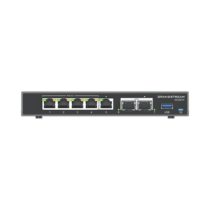 4 en 1: Firewall Nueva Generación, Router, IP PBX (24 usuarios | 8 llamadas), Switch Gigabit de 5 Puertos (4 PoE) y 2 Puertos SFP 2.5 Gigabit