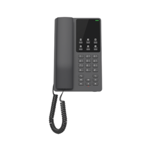 Teléfono IP Hotelero, 2 líneas SIP con 2 cuentas, codec Opus, IPV4|IPV6, color negro, con gestión en la nube GDMS