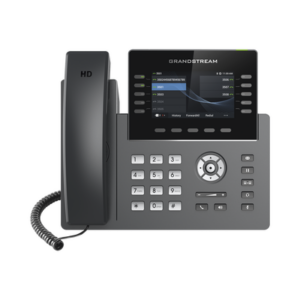 Teléfono IP Wi-Fi, Grado Operador, 10 líneas SIP con 5 cuentas, pantalla a color 4.3", puertos Gigabit, Bluetooth, PoE, codec Opus, IPV4|IPV6 con gestión en la nube GDMS