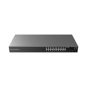 Switch Gigabit Administrable | 16 puertos 10|100|1000 Mbps + 4 Puertos SFP Uplink | Compatible con GWN Cloud.