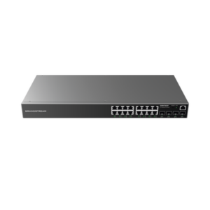 Switch Gigabit PoE+ Administrable | 16 puertos 10|100|1000 Mbps + 4 Puertos SFP Uplink | Hasta 240W | Compatible con GWN Cloud.