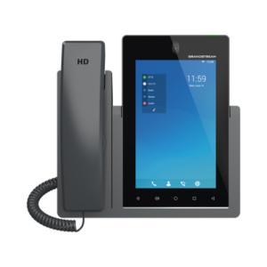 Teléfono IP Android 11, 16 líneas SIP con 16 cuentas, pantalla táctil 7", puertos Gigabit, Wi-Fi, Bluetooth, PoE, codec Opus, IPV4|IPV6 con gestión en la nube GDMS