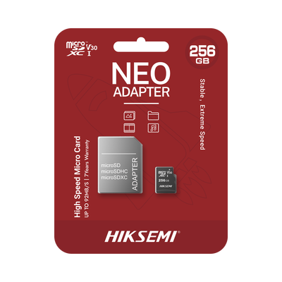 Memoria microSD con Adaptador Ideal para Celular o Tablet | 256 GB | Multipropósito