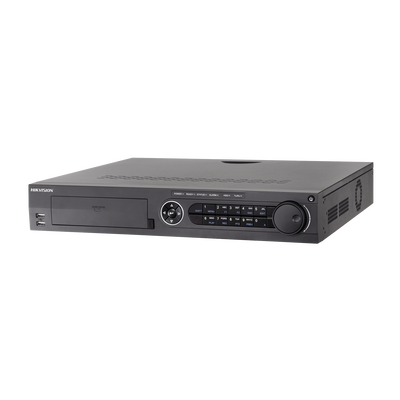 DVR 32 Canales TurboHD + 16 Canales IP | 3K Lite | 5 Megapixel Lite | 4 Bahías de Disco Duro | Audio por Coaxitron | AcuSense | POS | Videoanalisis | 16 Entradas y 4 salidas de Alarma