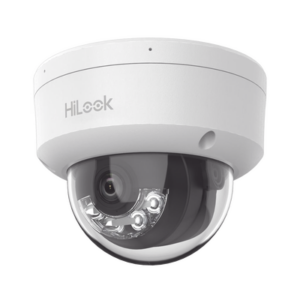 HiLook Series | Domo IP de 2 Megapixel (1080p) | Lente 2.8 mm | 30 mts IR | Micrófono Integrado | Exterior IP67 | PoE | dWDR | H.265+ | ONVIF