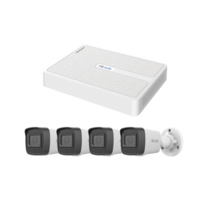 Kit IP 2 Megapixel | NVR de 8 Canales con 8 Puertos PoE | 4 Cámaras IP Bala para Exterior