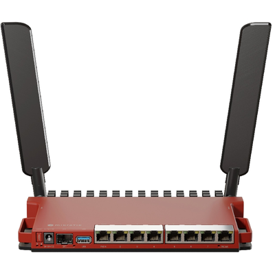 Router inalámbrico 2.4GHz AX | 8 puertos Gigabit | 1 SFP 2.5Gbps| Soporta contenedores