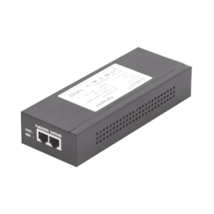 Inyector Super Hi-PoE | 56 Vcc | 30 Watts | Para Domos HIKVISION PTZ | IP (-AE | DE) | Soporta 802.3 af |at | Para Aplicaciones de CCTV