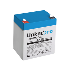 Batería de respaldo 12 V | 5.5 Ah | AGM | Especial para Seguridad Electrónica | UPS | Sistemas de Emergencia | Vida útil 5 años | Terminales F1 + Adaptador F2
