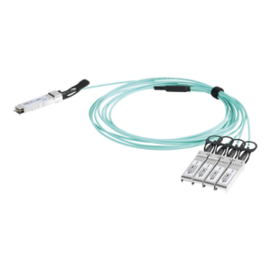Cable AOC QSFP+ de 40 Gbps a 4x 10 Gbps | Cable de fibra óptica Activo | Longitud: 1 metro