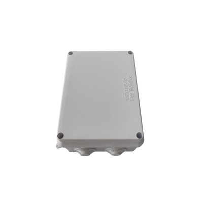 Caja de Derivación-Conexión para Exterior IP66 con 10 Entradas | 150 x 110 x 70 mm | Sellado Seguro con Empaque + 4 Tornillos | Resiste Agua, Polvo y Sol Directo