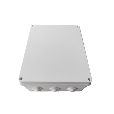 Caja de Derivación-Conexión para Exterior IP56 con 12 Entradas | 300 x 250 x 120 mm | Sellado Seguro con Empaque + 4 Tornillos | Resiste Agua, Polvo y Sol Directo