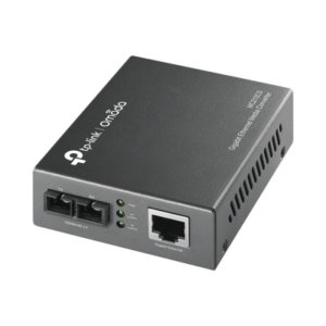 Convertidor Fibra Óptica Monomodo | 1 Puerto RJ45 10|100|1000 Mbps | Puerto Fibra Óptica SC 1000 Mbps | Hasta 20 Km | Plug and Play