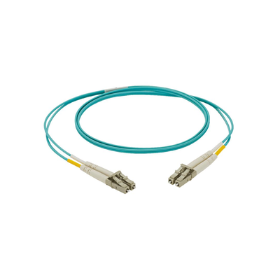Jumper de Fibra Optica Multimodo 50|125 OM3, LC-LC Duplex, LSZH, Color Aqua, 3 Metros (9.84 Pies)