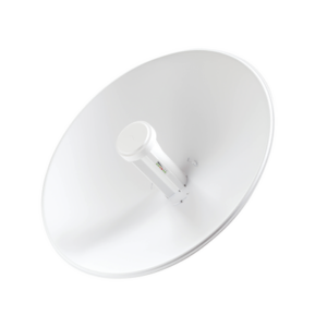 PowerBeam airMAX M2, hasta 150 Mbps, frecuencia 2 GHz (2405 - 2475 MHz) con antena tipo plato de 18 dBi