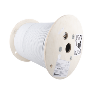 Bobina de Cable Blindado F|UTP de 4 Pares, Cat6A, Soporte de Aplicaciones 10GBase-T, LSZH (Libre de Gases Tóxicos), Color Blanco, 305 Metros (1000 Pies)