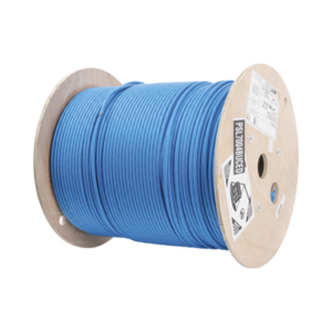 Bobina de Cable Blindado S|FTP de 4 Pares, Cat7, Inmune a Ruido e Interferencias, LSZH (Bajo Humo, Cero Halógenos), Color Azul, Bobina de 500 Metros (1640 Pies)