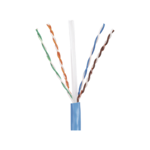 Bobina de Cable UTP 305 Metros (1000 Pies) de Cobre, PanNet, Azul, Categoría 5e (24 AWG), PVC (CM), de 4 Pares