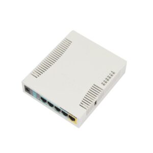RouterBoard, 5 Puertos Fast, 1 Puerto USB, WiFi 2.4 GHz 802.11 b|g|n, Gran Cobertura con Antena 2.5 dbi, hasta 1 Watt de Potencia