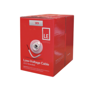 Bobina de 305 Metros (1000 Pies) de Cable | 2 x 22 AWG | Tipo CCA de Color Blanco | Aplicaciones en Alarmas de Intrusión|Control de Acceso|Automatización| Interfonos y TV Porteros