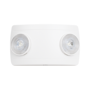 Luz de Emergencia Dual LED ultra compacta|150 lúmenes|Luz fría|Batería de Respaldo Incluida|Botón de test.