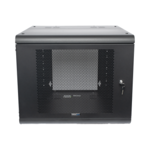 Gabinete de Pared con Puerta Perforada, 635mm de Profundidad, 9U Rack de 19 in, Acero Reforzado