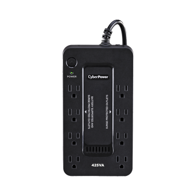 UPS de 425 VA|255 W, Topología Standby, Entrada 120 Vca NEMA 5-15P, Tipo Gabinete Compacto, Con 8 Tomas NEMA 5-15R