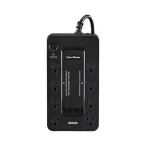 UPS de 425 VA|255 W, Topología Standby, Entrada 120 Vca NEMA 5-15P, Tipo Gabinete Compacto, Con 8 Tomas NEMA 5-15R