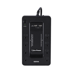 UPS de 650 VA|390 W, Topología Standby con Modo Ahorrador ECO, Entrada 120 Vca NEMA 5-15P, Con 8 Tomas NEMA 5-15R