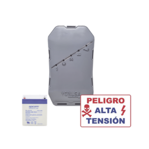 KIT deEnergizador 12,000Volts - .5 Joules | 500 Mts Lineales de Protección | Cercas Electrificadas | Llavero Incluido