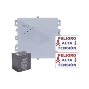 KIT de Energizador de 12,000Volts-1JOULES|2500 mts lineales de proteccion|Activado por Atenuación de voltaje,Corte de línea o Aterrizamiento de la línea|Integración a panel de Alarma.
